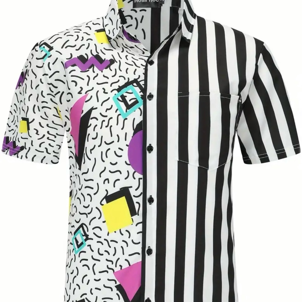 COPY - New Mebs Retro Button Down Shirt